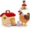 MorisMos Big Chicken Teddy Soft Toy, 33cm Mom Chicken with