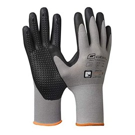 Gebol Multi Flex Touch Work Gloves for Touchscreen Nitrile Gloves with Nubs for Men Size XL (Size 10) Grey 1 Pair