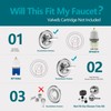 Ultrimkit 5" Dual Shower Faucet Compatible with 13/14 Series Tub