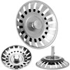 Pack of 2 Universal Sink 84 mm Strainer Basket Drain