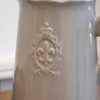 Fleur De Lis Jug Vase Ceramic French Country Shabby Chic