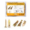 Jyphorixal 200 PCS Drywall Self Drilling Anchors with Screws Kit,100