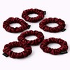 Casa Della Silk Petite Mulberry Silk Scrunchies x6 – Small