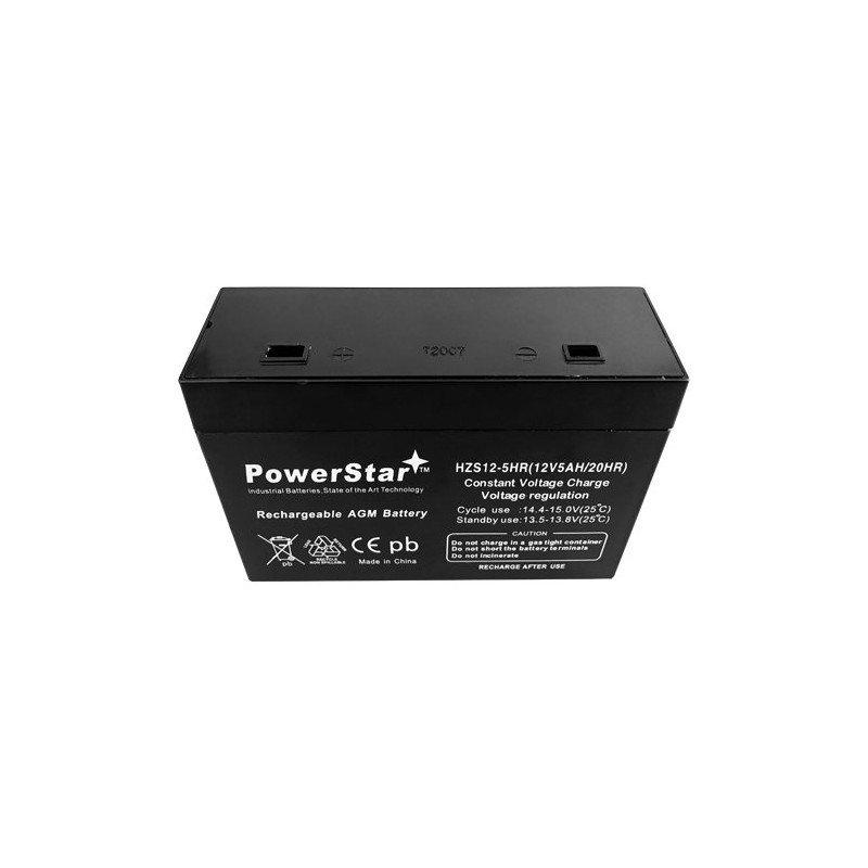 PowerStar HC1221W - (Replaces HC1217W) 12 Volt/5.1 Amp Hour (21
