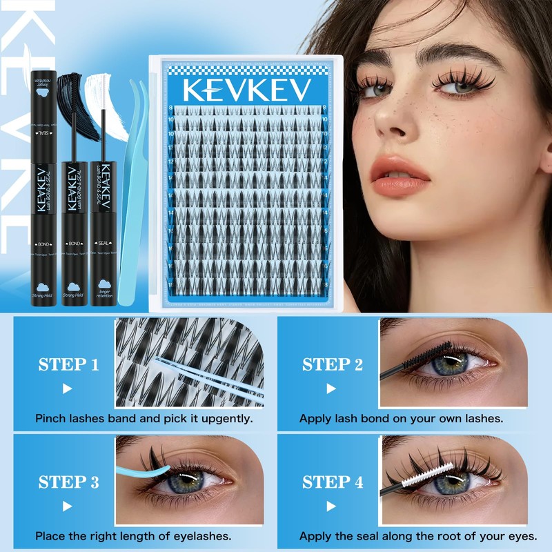 Fairy Lash Clusters Kit Manga Lash Extension Kit Invisible Band