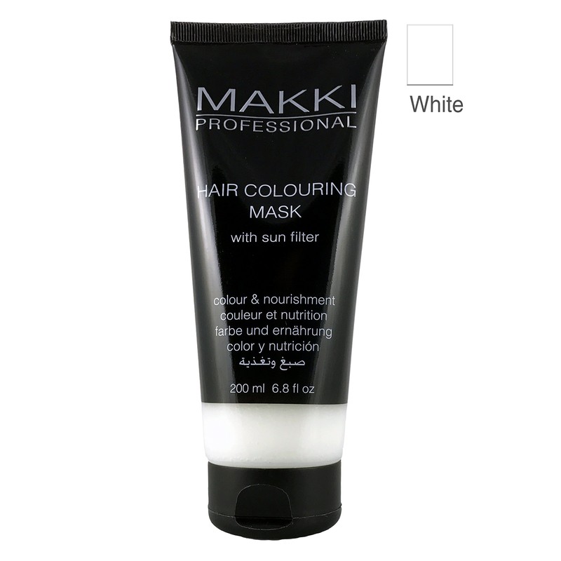 Makki Semi-permanent hair dye mask colour and nutrition white/white
