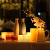 FPOO Rechargeable Flameless Tea Lights Candles with Timer & Remote,