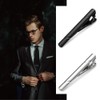MOZETO Tie Clips for Men, Black Gold Blue Silver Tie