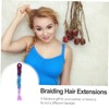 DOITOOL 5pcs Gradient Braid Hair Extensions Fashionable Synthetic Braiding Hair