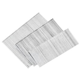 sourcing map 900Pcs 16 Gauge Brad Nails, 1-1/4",2",2-1/2" Length Straight Finishing Nails, Galvanized Carbon Steel Nails for Woodworking Construction Silver Blue