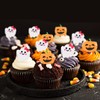 30pcs Halloween Cupcake Toppers Ghost Cupcakes Toppers Picks for Kids