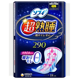 Sophy Ultra Deep Sleep Guard, 290, 18 Count (Menstrual Napkins, Night Use)