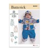 BUTTERICK B6969A Infants' Jacket, Overalls, Pants, Hats and Mittens A
