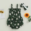 Tsseiatte Newborn Baby Girl Summer Bodysuit Daisy Print One Piece