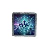 Octopus Wave Design Slate Coaster with Vibrant Cosmic Artwork (slco-kf25-6272)