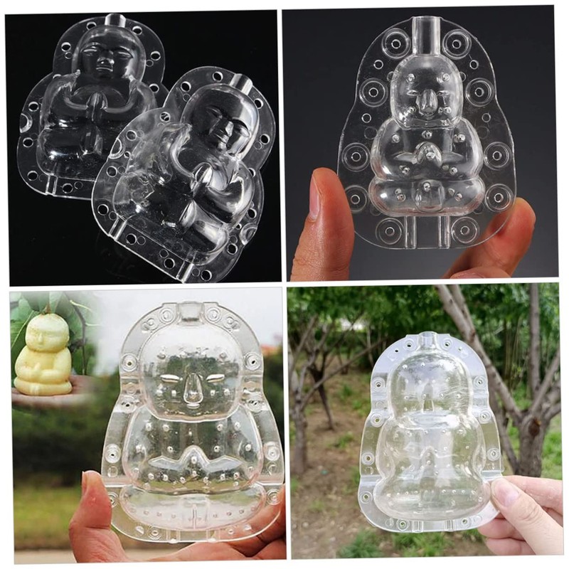 SEWACC Fruit Shaping Molds Pcs Adorable Buddha Mold Pc Material
