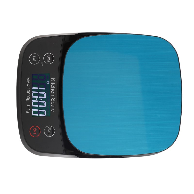 Kitchen Scale Waterproof 10kg 1g High Accuracy Digital Display Small