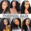 Coshgirl Headband Wig Human Hair Kinky Curly Human Hair Curly