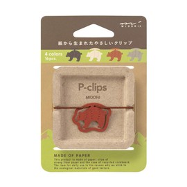 Midori 43400006 Clips, Peaclips, Bear Pattern