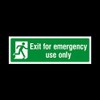 25x Exit for Emergency Use Only 300mm x 100mm -