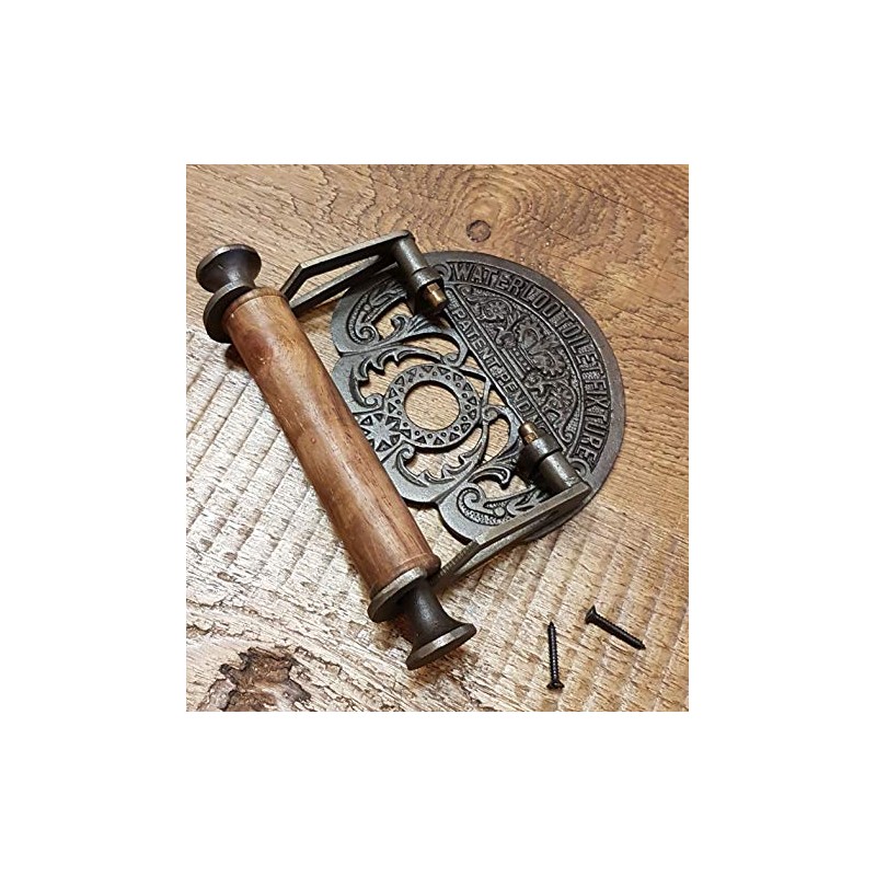 Cast Antique Iron Toilet Roll Holder Waterloo