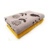 Kosugizen Nordic-Style Jacquard Bath Towels, Northern (Yellow, Pink), 23.6 x