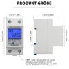 LCD Digital Electricity Meter AC Meter Hat Rail KWh Meter