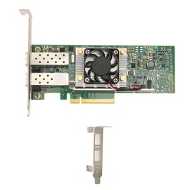 BCM57810S 10GB Dual Port SFP PCIe X8 Ethernet Converged Network Adapter with Cooling Fan Multifunction Ethernet Network Card