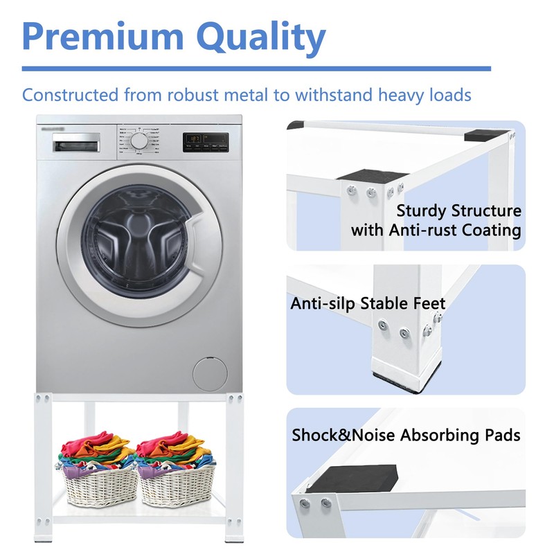Royxen Laundry Pedestal 20" Height Universal Fit 700lbs Capacity, Washing
