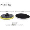 Toolly 6 Pcs 6 Inch Wool Polishing Buffing Pad Polishing