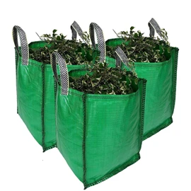 sackmaker Garden Waste Bags - 120 Litre - 1 to 5 Sacks - PREMIUM GRADE - Industrial Fabric and Handles - Heavy Duty Garden/Green Waste Sacks (3 sacks)