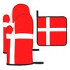Denmark Danish Flag Oven Mitts Pot Holders Sets, Kitchen Glove