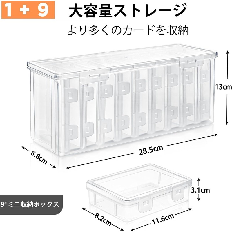 MFDXWCV Deck Case, Trading Card Case, Card Case Card, Transparent,
