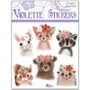 Violette Stickers Floral Fox and Bear