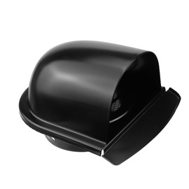 Antrader 4 inch Exhaust Air Vent Cover Louvered Vent Cover 306 Stainless Steel Dryer Vent Cover Outside Exhaust Cap with Fine Mesh Screen for Flats, Apartment, Garage,1Pcs