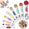 Magnetic Measuring Spoons Set 8 Pcs, Space Saving, Stackable, Precise