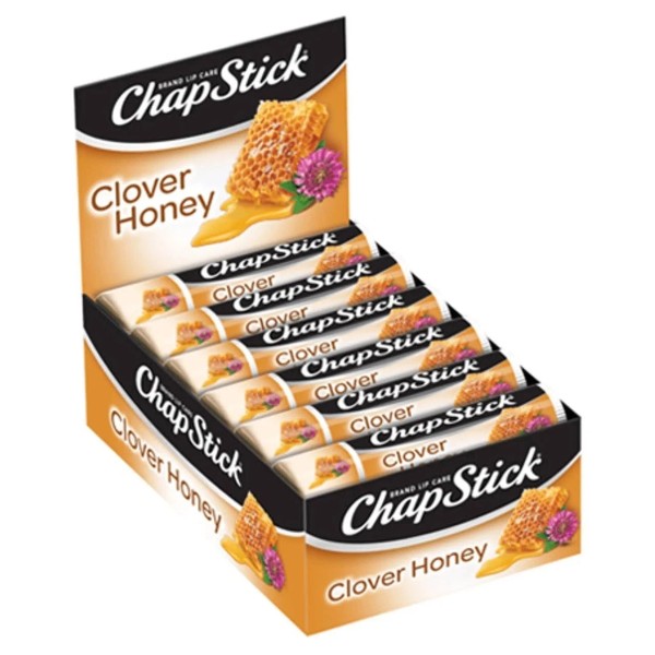 ChapStick Lip Moisturizer, Clover Honey, 12-Pack Limited Edition Bulk Lip