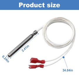 18588 Oven Thermostat Probe Compatible with Blodgett,CTB,Zephaire,CTBR,DFG-100/50,SHO-G,CTBR-G,Zephaire-200-E,SH1-G,ZEPHAIRE G,CTB WENDYS,ST-300 AA,ZEPHAIRE E PLUS,KCO-25E,SHO-100-E,MARK V Series