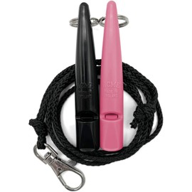 ACME Dog Whistle No. 211.5 with Whistle Band | Double Pack | 2 Whistles Including 2 Bands | Ideal for Recall - Loud and Far-reaching (Black + Honeysuckle)