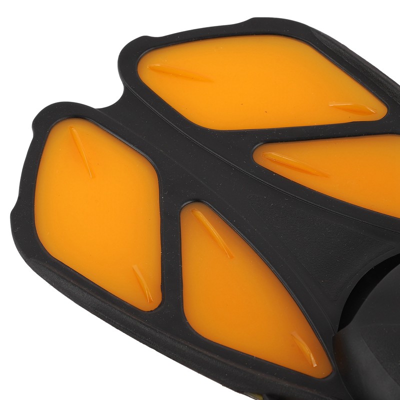 2pcs Adjustable Snorkel Fins Soft TPR Open Heel Long Diving