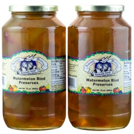 Amish Wedding Watermelon Rind Preserves, 32 oz. Quart Jars (2 Jars)