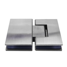 Hausdec Heavy Duty 180 Degree Glass Door Cabinet Showcase Cabinet Clip Glass Shower Door Hinge Stainless Steel Polished