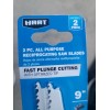 HART All Purpose Reciprocating Saw Blades 2 piece, 9" 6/9
