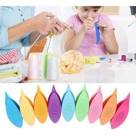 Zenarao 9-Piece Ergonomic Tatting Shuttles - Beginner-Friendly Lacemaking Kit for Crochet, Bobbin Weaving and DIY Jewelry Making (Multicolor)