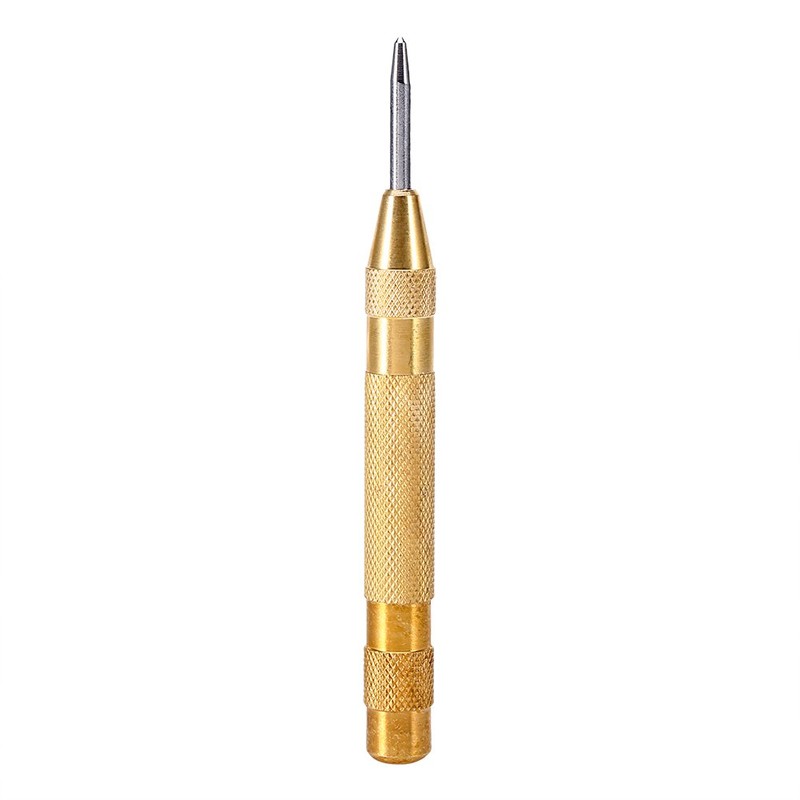 Automatic Center Punch Tool with HSS Tip Spring Loaded Brass