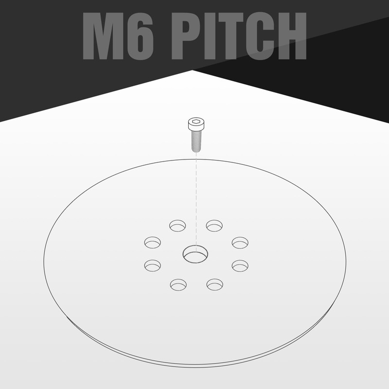 Sanding Disc 225 mm 8 Hole Support Plate for Long