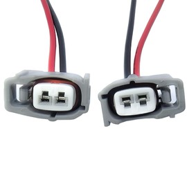 4Pcs Fuel Injector Wiring Harness Connector Pigtails Kit Compatible with Corolla Camry Lexus Scion Acura RDX RAV4 1996-2020 (Replace 90980-11875, 6189-0611)
