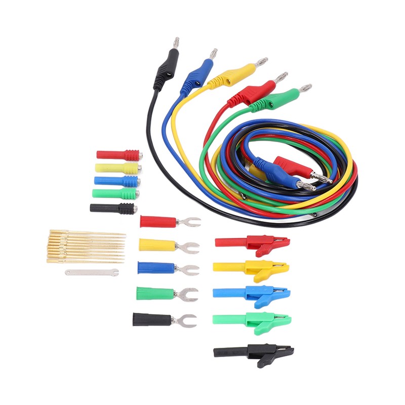 Test Lead Kit PVC Brass Testing Cable Set Electrical Conductivity