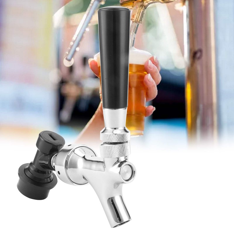 Stainless Steel Beer Keg Tap Faucet with Ball Lock Disconnect