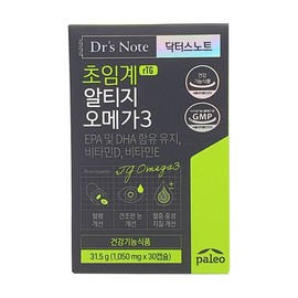 팔레오 닥터스노트 초임계 알티지 오메가3 30캡슐 Paleo Doctor's Note Supercritical RTG Omega-3 30 Capsules
